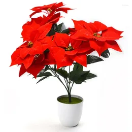 Decorative Flowers Artificial Plants Mini Snow Lotus Home Garden Decorate