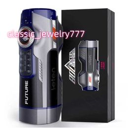 Leten708 Future High Speed Automatic Telescopic Male Masturbator Real Pussy Heating Moaning Sucking Masturbation Sex Toy For Men