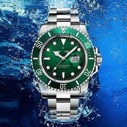 Brand Green Water Ghost Watch Men's Fully Automatic Mechanical Watch 50 Meter Waterproof Precision Steel Classic Men's Watch