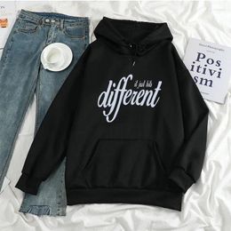 Men's Hoodies Autumn/Winter Korean Street Harajuku Art Font Printing Men's/Women's Hoodie Loose Plus Fleece Sweatshirt Unisex Clothes Kpop