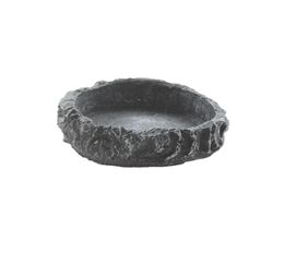 Reptile Water Dish Food Bowl Resin Rock Worm Feeder for Leopard Gecko Lizard Spider Scorpion Chameleon4547293