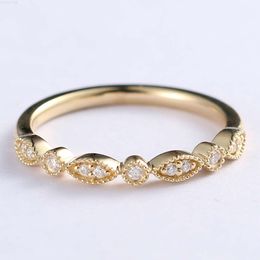 Luxury 14k/18k Rose Gold Wedding Ring Jewellery Moissanite Diamond Ring for Women