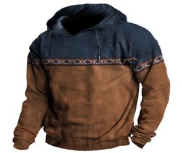 Mens Hoodies Sweatshirts Vintage Winter Clothing Loose Casual American Western Cowboy Costume Mans Sweatshirt Streetwear Oversized8835366