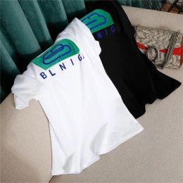 2024 New Male and Female Couples Matching Short Sleeved Pure Cotton Loose T-shirt Trend