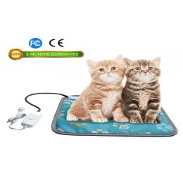 Mats Pet Heating Pad Waterproof Safety Electric Heated Dog Bed Warming Mat Adjustable Temperature Chew Resistant Cord for Small Large