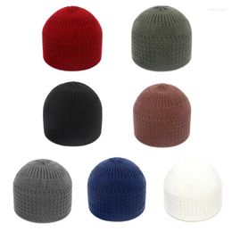 Berets Muslim Summer Mens Children Skull Beanie Mosque Hat Islamic Acrylic Fiber Turkish Caps In Solid Colors Drop