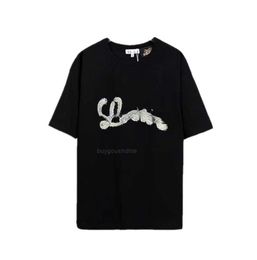 Summer mens T-shirt with Alphabet print short sleeve mens loose casual trend top clothing street short sleeve T-shirt EAFG