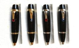 High quality Bohemies Mini Ballpoint pen Black Resin and Metal Design Office School Supplies Writing Smooth Ball pens With Diamond1408512