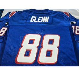 custom RARE men 88 TERRY GLENN Game Worn RETRO Jersey 1999 With Team Man College Jersey Size S5XL or custom any name or number j7896732