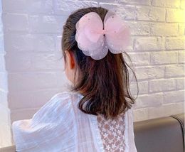 Hair Accessories Boutique 15pcs Fashion Cute Glitter Star Gauze Floral Bow Hairpins Flower Bowknot Clips Princess Headwear