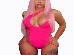 neon Swim Suit One Piece Swimsuit Bathing Suit Women Swimwear Monokini 2019 Swimming Suit Pin Up bandage Swim Wear8573303