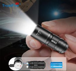 Fshlights Torches Trustfire Mini2 Rechargeable Mini Led Fshlight Keychain Usb Powered 250 Lumens Fsh Light IPX8 EDC Torch 8564414