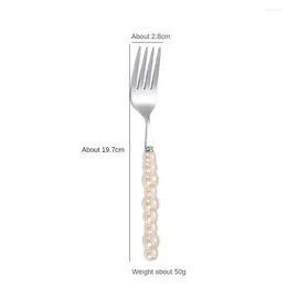 Forks Pearl Handle Easy To Clean Steak Fork Very Durable Stainless Steel Dinner Fork/fruit Pick