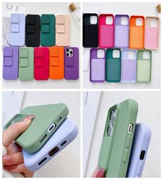 CamShield Sliding Cases For iPhone 14 Pro Max Phone14 Iphone14 I14 Plus Slide Camera Lens Protection Soft TPU Silicone Slide Fashi3973192