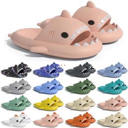 Free Shipping Designer Shark Slides Sandal Slipper Sliders for Men Women Sandals Slide Pantoufle Mules Mens Slippers Trainers Flip Flops Sandles Color46