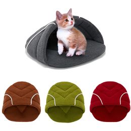 Pens Warm Soft Dog Bed For Small Dogs Polar Fleece Pet Cat Bed Cave Cute Slipper Shape Sleeping Bags Warm Small Pet Dog Cat Nest Bed