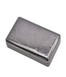 10060mm Metal Tobacco Container 1PC Storage Pocket Size Cigarettes Case With 70mm Papers Holder Smoking Box Cover Cigarette Case4411548