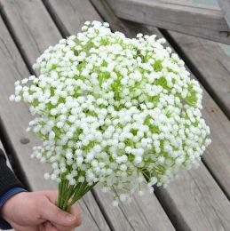 Plastics Gypsophila 12Pcs 56cm/22.05" Length Artificial Flowers Starry Gypsophila Baby's Breath for DIY Bridal Bouquet Accessories 2024303