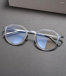 Sunglasses Frames Arrival Ultra-Light Round Premium Acetate Classical Vintage Eyeglasses Frame Unisex Fashionable Stylish High Quality