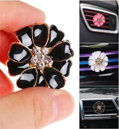 Car Perfume Clip Essential Oil Diffuser For Outlet Locket Clips Flower Auto Air Freshener Vent Bling Decor Rose Crystal Ornaments 6777861