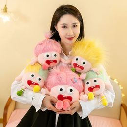 2024 Bulk Wholesale New Anime Eyeballs Stuffed Plush Toys Dolls Soothing Sleep Dolls Manufacturer Wholesale 25cm No Hairbrush