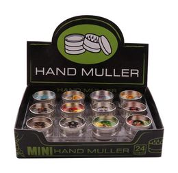 2020 Grinder 2 layer Mini Metal Grinders hand muller for Dry Herb Grinder 30mm Diameter Hard Top Small Herbal Grinder 9923294