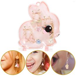Stud Earrings Children's Ear Clip Lovely Girls Pendants Accessories Kids Decor Cartoon Little Jewellery