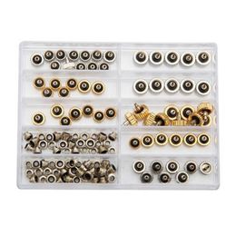 Promotion New 60pcs Watch Crown for Copper 5 3mm 6 0mm 7 0mm Silver Gold Repair Accessories Assortment Parts247q