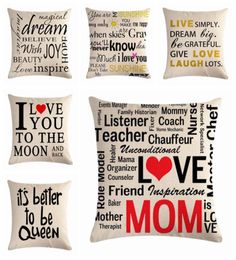 english word sayings cushion cover modern quotes sofa lounge throw pillow case 45cm cojines home decor6229025