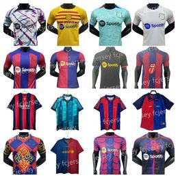 23 24 25 Camisetas De Soccer Jerseys PEDRI LEWANDOWSKI GAVI 2024 2025 FC BALDE FERRAN RAPHINHA DEST Football Shirt Men Kit men Equipments maillot de foot