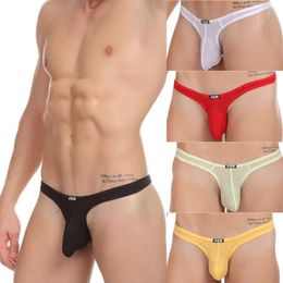 JQK Ultra-Thin Ice Silk Sexy Thong, Fashionable And Smooth Small Ding Men's Underwear 916521