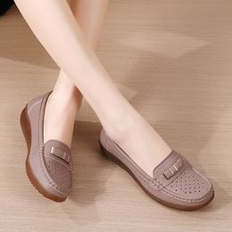 Women Running Shoes Comfort Low Brown Grey Cream Dlive Shoes Womens Trainers Sports Sneakers Size 36-40 GAI