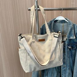 Evening Bags Women's Handbag Business Briefcase Stylish Wear Resistant Shoulder Crossbody Canvas Bag 14/15 Inch Laptop For Women