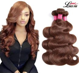 Color 4 Malaysian Body Wave Hair Bundles Virgin Human Hair Weave Malaysian body wave human hair Extension41193072100563