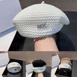 مصمم أزياء Berets دلو MU HAT قبعة للنساء الدنيم الربط قبعة الربط الفاخرة رسالة العلامة التجارية