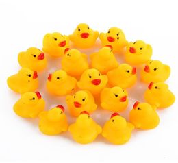 Whole Baby Bath Water Toy toys Sounds Yellow Rubber Ducks Kids Bathe Children Swimming Beach Gifts Gear Baby Kids Bath Water5625030