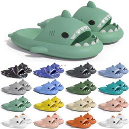 Free Shipping Designer shark slides sandal slipper sliders for men women sandals slide pantoufle mules mens slippers trainers flip flops sandles color77