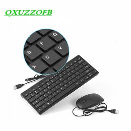 Keyboards Wired Mouse Keyboard Combo Kits Windows 10 8 Tablet Accessories Multimedia Keyboard For Laptop Mac Desktop PC TV Andrews