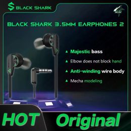 Earphones Original Black Shark 3.5mm Earphones 2 Earphones Type C 3.5mm Pro For Oneplus Xiaomi Samsung nubia blackshark Rog Smartphone