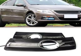 1 Pair Car light LED DRL Daytime running lights with fog lamp cover For VW PASSAT CC 2009 2010 2011 2012 20133080721