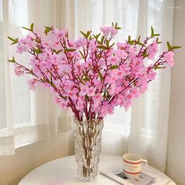 Decorative Flowers Artificial Bouquet Flower Branches Plum Blossom For Vase Desktop Ornament Bridal Party Room Decor