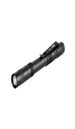 whole XPE Led Flashlights Outdoor Pocket Portable Torch Lamp 1 Mode 300LM Pen Light Waterproof Penlight with Pen Clip2767496