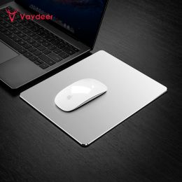 Pads Metal Aluminum Mouse Pad Mat Hard Smooth Magic Thin Mousead Double Side Waterproof Fast and Accurate Control for Office Home