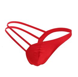 Sexy Fun One-Sided Thong With Hollowed Out T-Shirts Stage Performance And Playful Underwear For Fierce Men's Performances 254142