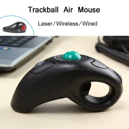 Mice Wireless Trackball Mouse Ergonomic Right Left Hand Wired Mouse USB Optical Handheld Air Laser Mice For PC Tablet Laptop Computer