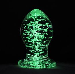 Luminous Glass Anal Plug Smooth Touch Anal Sex Toys Crystal Jewellery Butt Plug Gay Sex Toys Anal Bead Erotic Sex Toys for Couples2149929