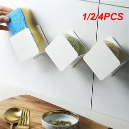 Kitchen Storage 1/2/4PCS Dish Cloth Drying Rack Abs Durable Sink Modern Minimalist Rounded Corners Holders Sponge