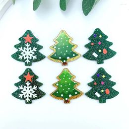 Charms 8Pcs/Lot Charm Acrylic Christmas Tree Pendant For Earring Keychain Diy Jewlery Findding