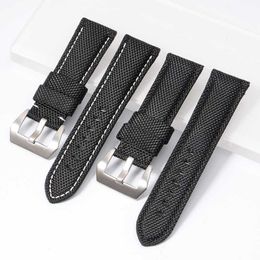 22mm 24mm 26mm High Quality Nylon Fabric Blue Black Canvas Watchbands For Pamerai Watch Strap Band Men's Wrist Watch Bracelet313i