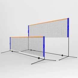 15086CM Height Adjustable Tennis Frame With Net 3141M Training Nylon for Badminton Volleyball Soccer Pickleball Beach 240223